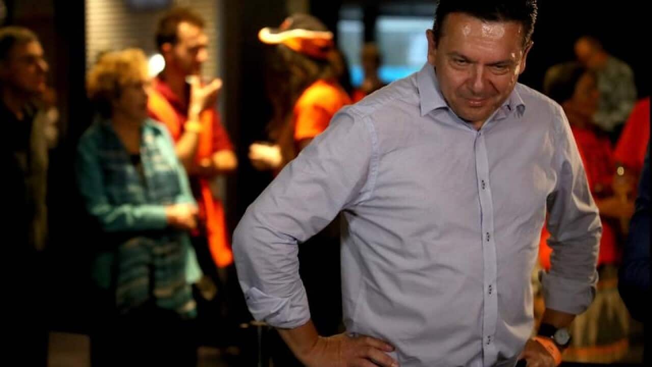 SA-BEST leader Nick Xenophon at his election function.