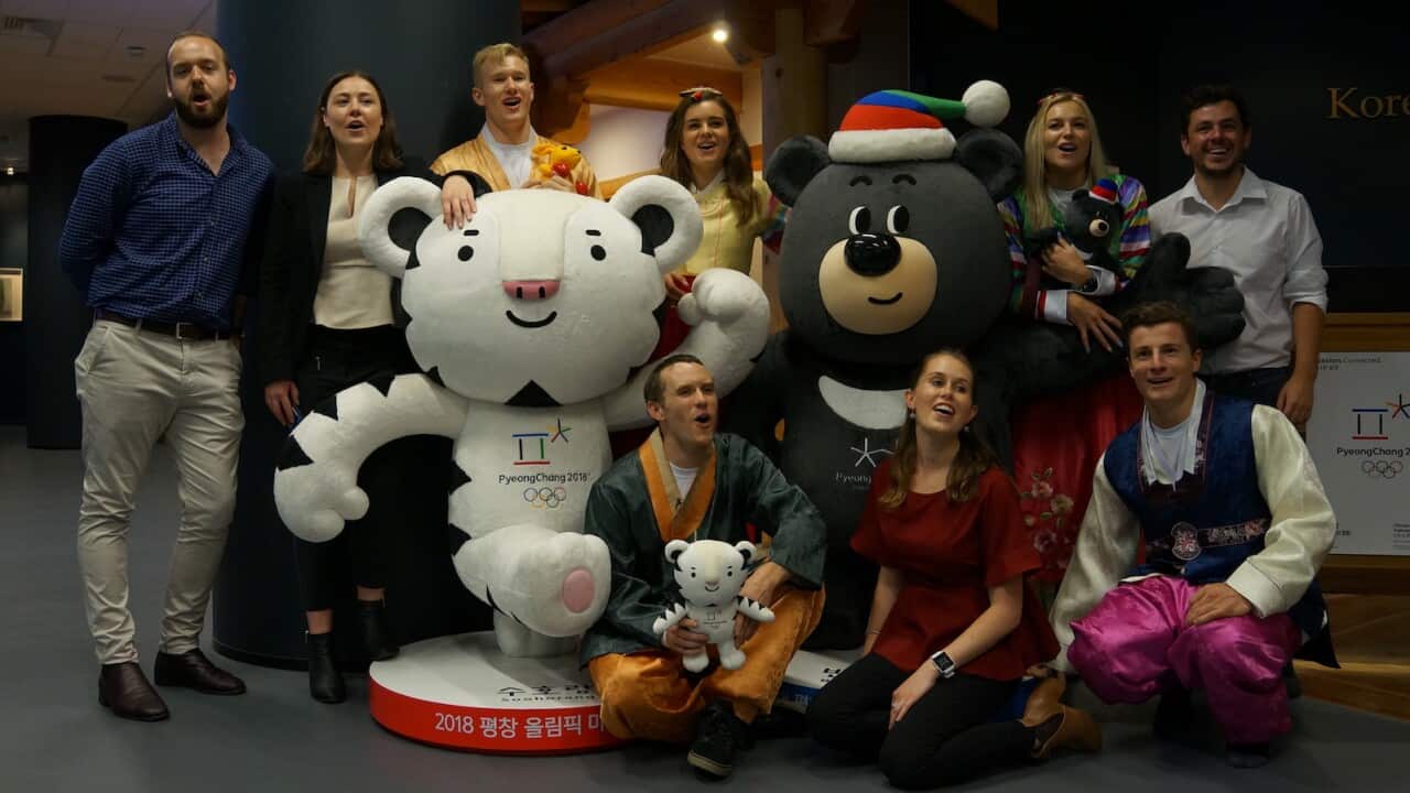 Australian athletes experience Korean culture before 2018 Winter Olympics in Korea