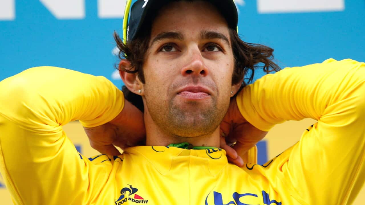 Michael Matthews after the second stage of the Paris-Nice