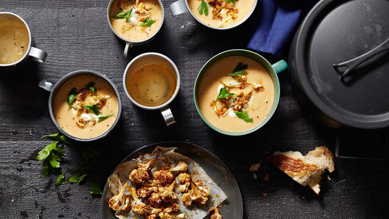 Middle Eastern-spiced cauliflower soup
