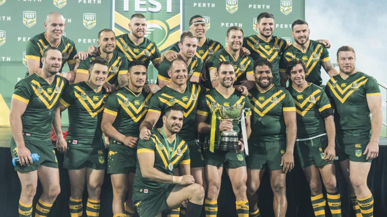 The victorious Australian team