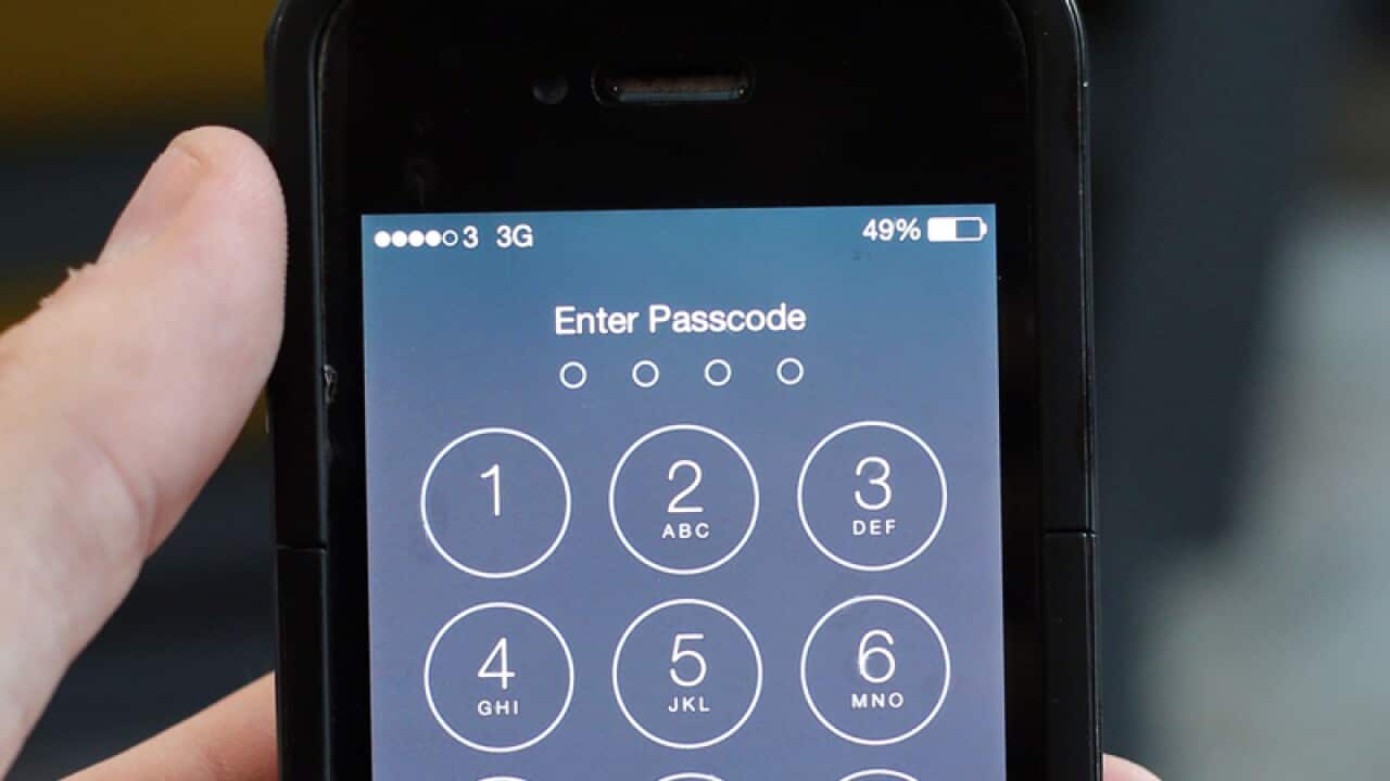 an iPhone lock screen.