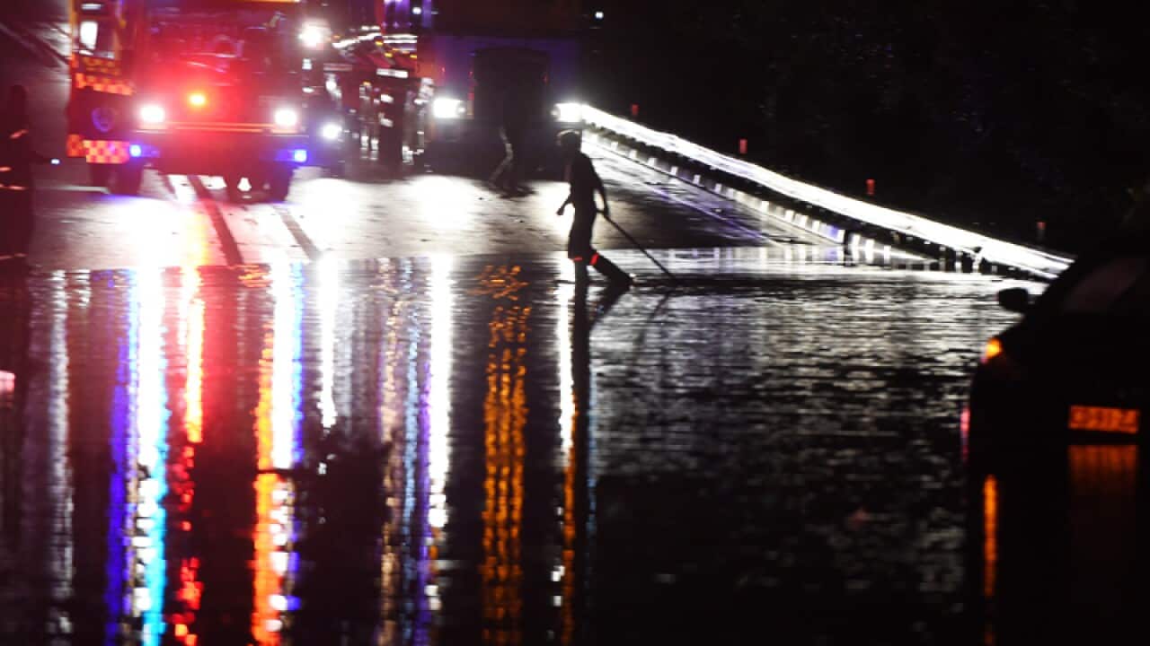 Emergency services on Allfords Point Road in Menai