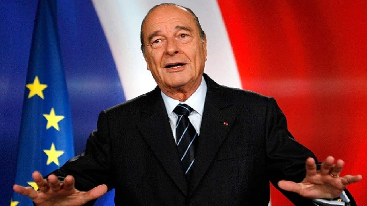 Then-French president Jacques Chirac in 2007.
