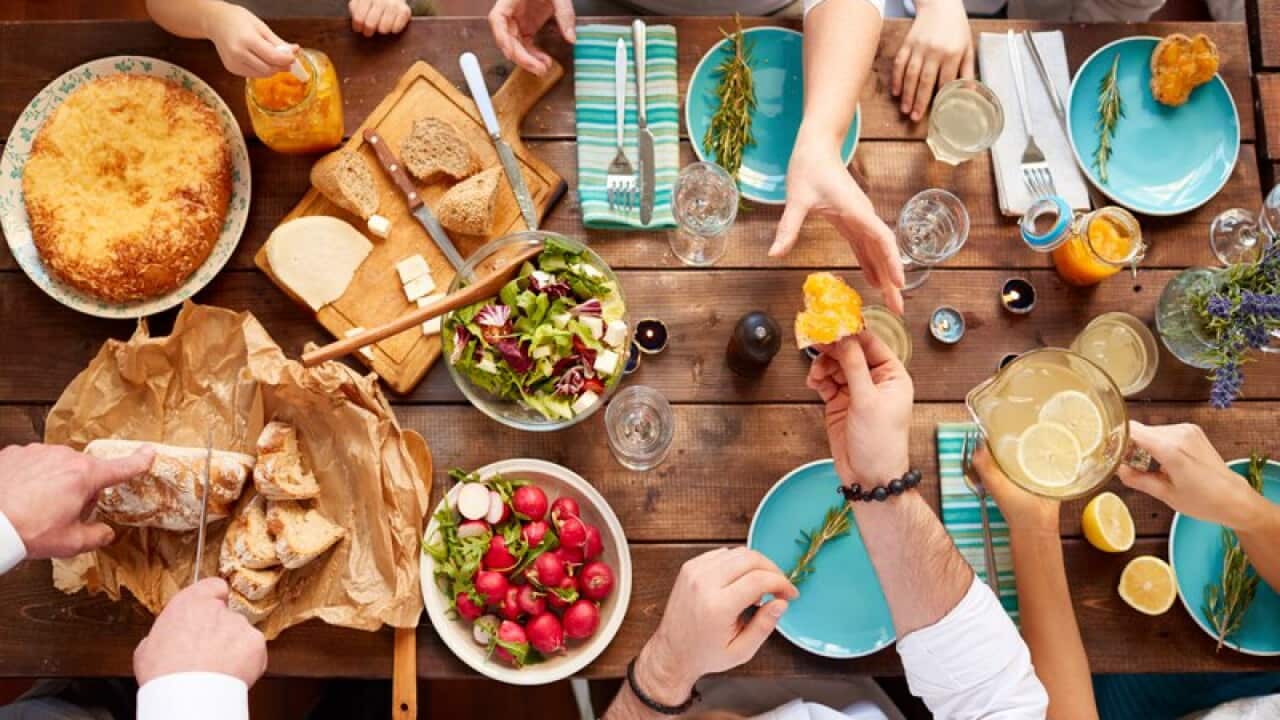 Having meal together
