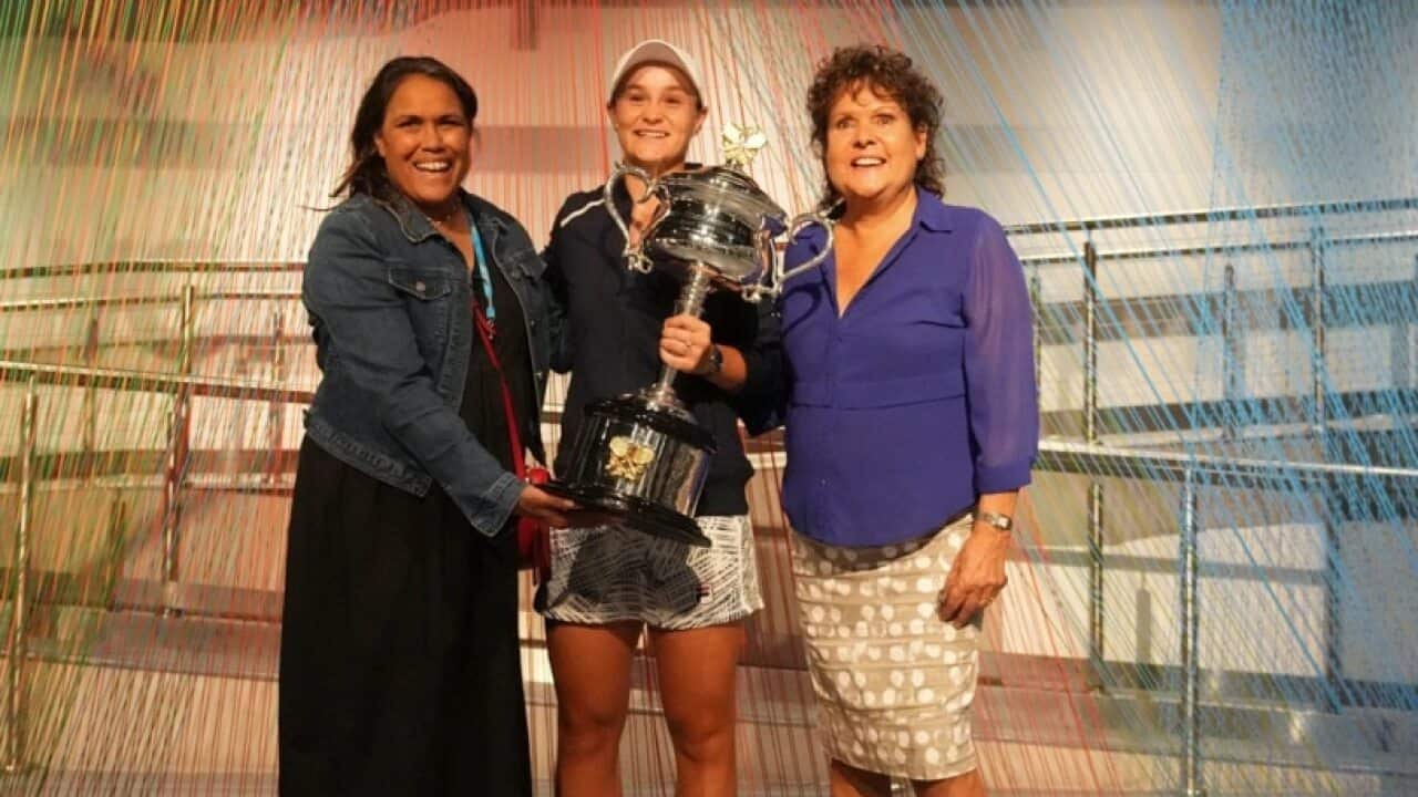 Cathy Freeman, Ash Barty and Evonne Goolagong-Cawley
