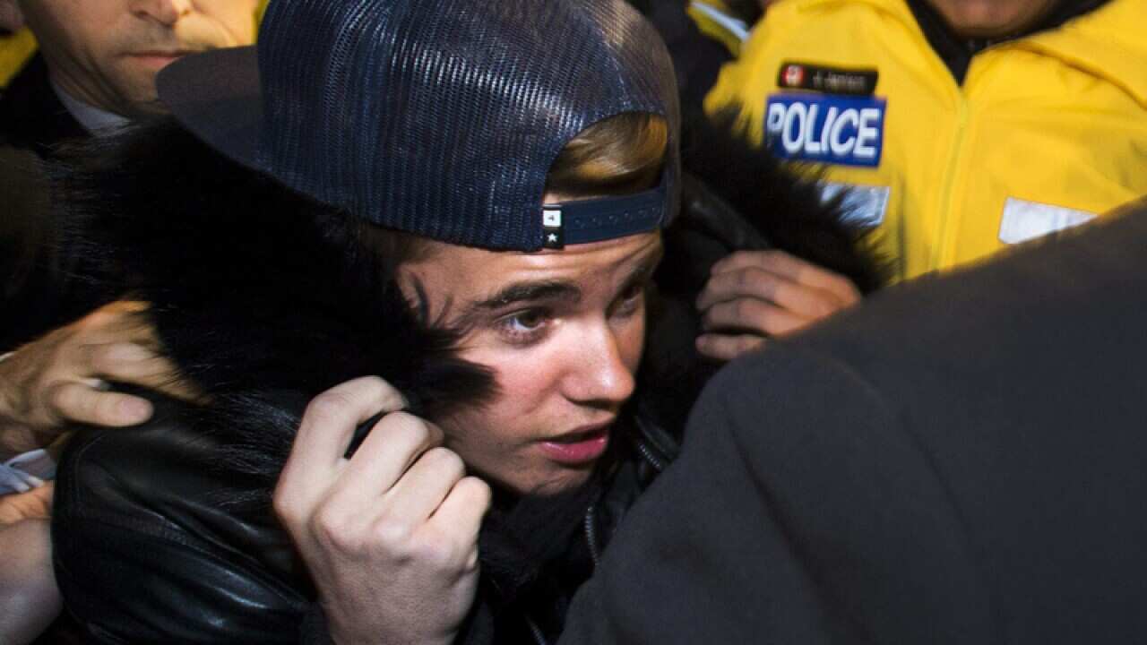 Pop star Justin Bieber