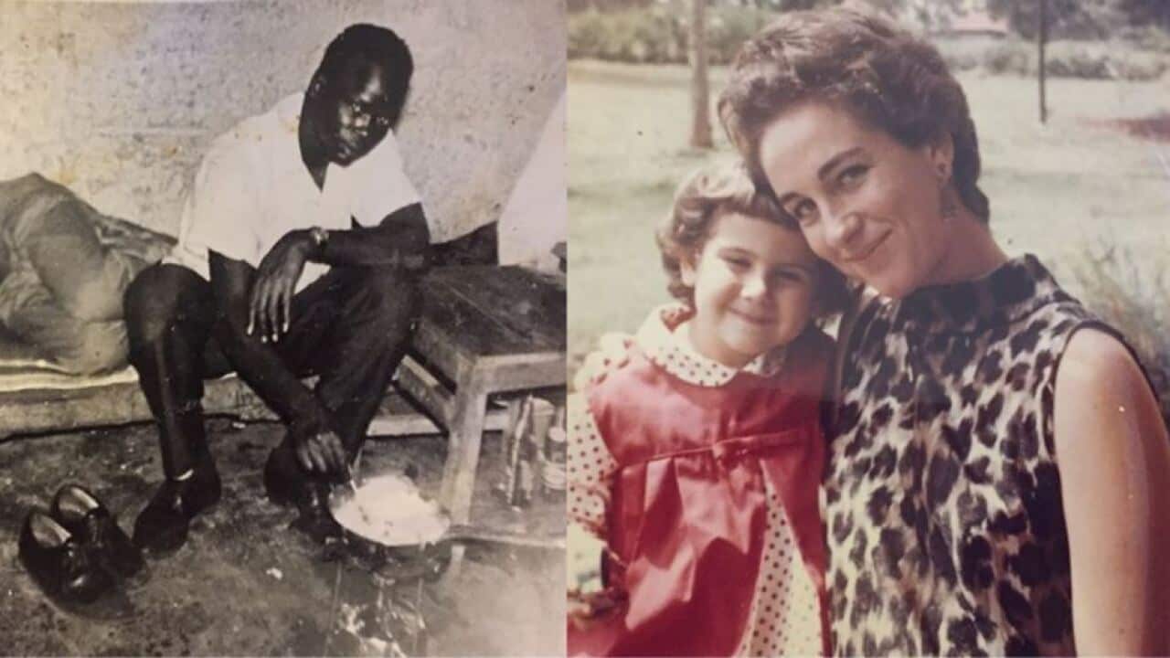 Combined photos of Dr Garang, Dr stoll and Dr Meriam as toddler