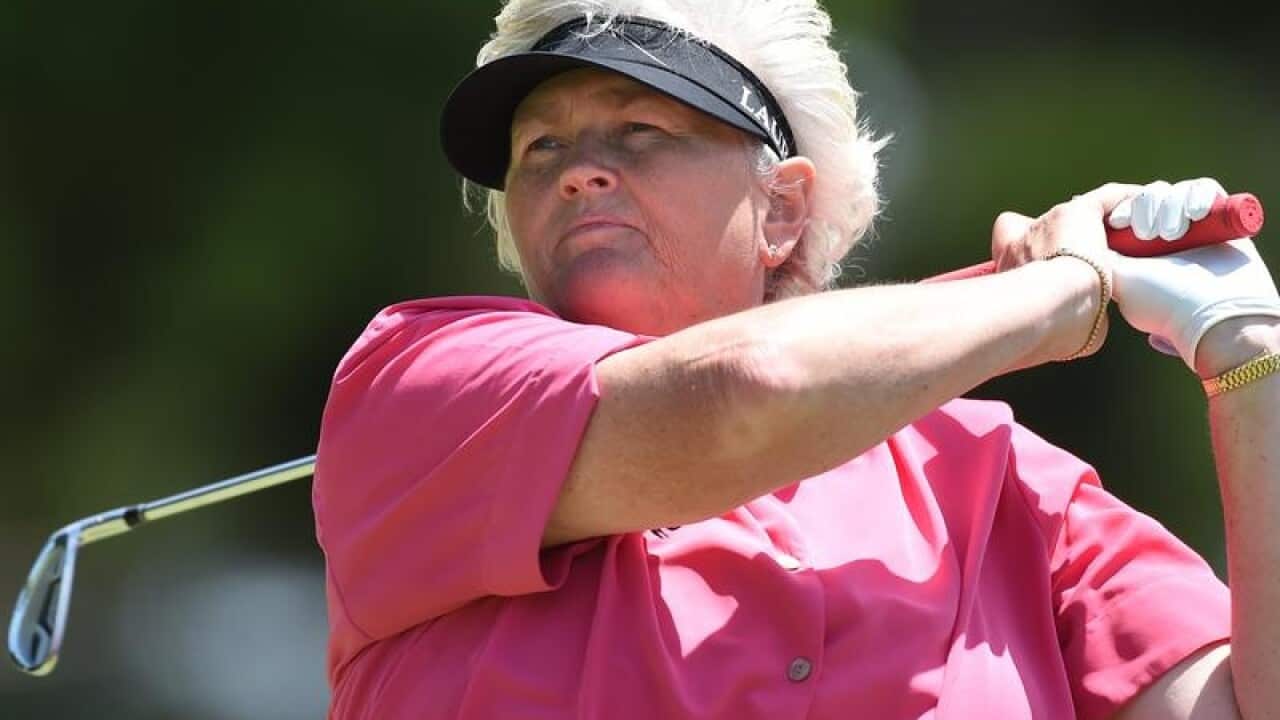 A file image of English golfer Laura Davies