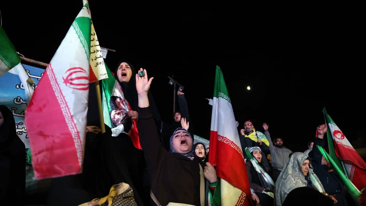 Iranians rally in Tehran following US-Iran ceasefire announcement