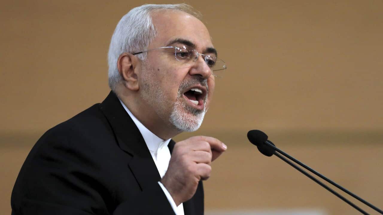 Iran's foreign minister Mohammad Javad Zarif.