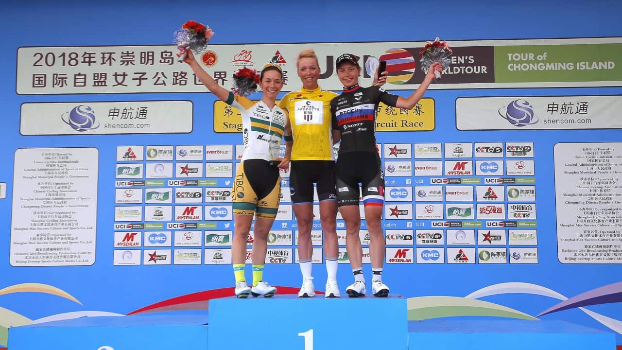The final 2018 Tour of Chonming Island podium