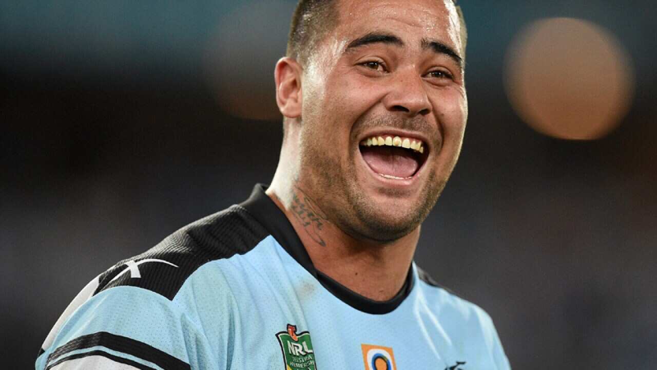 Cronulla Sharks forward Andrew Fifita