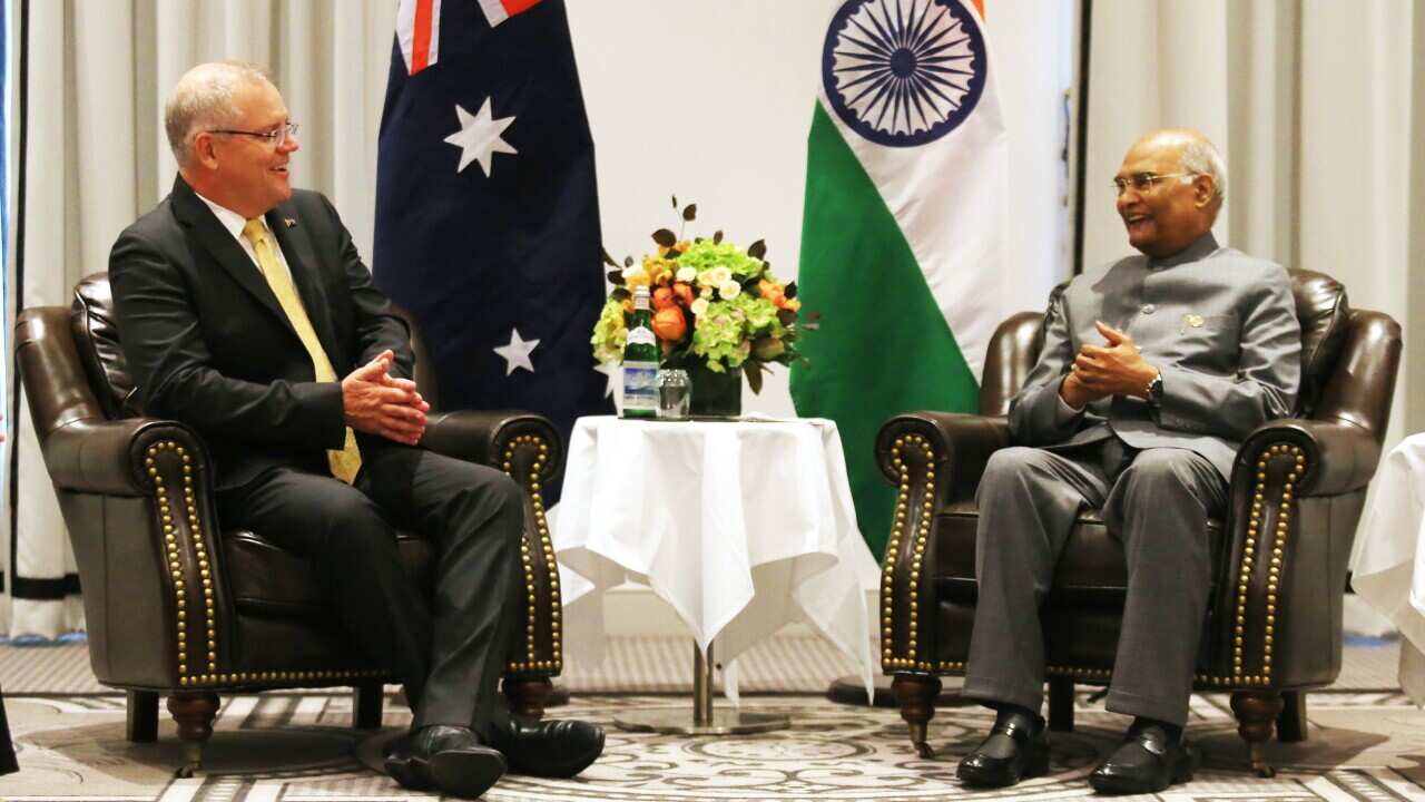 Indian President Ramnath Kovind met Australian Prime Minister Scott Morrison.