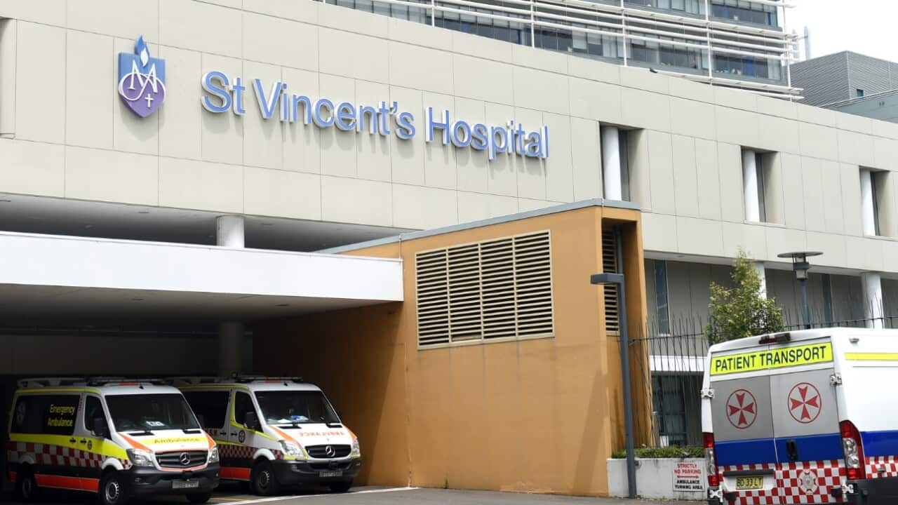FIle image of St Vincent's Hospital in Sydney