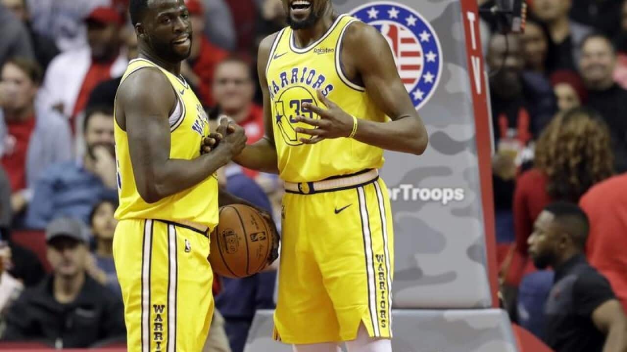 Draymond Green and Kevin Durant