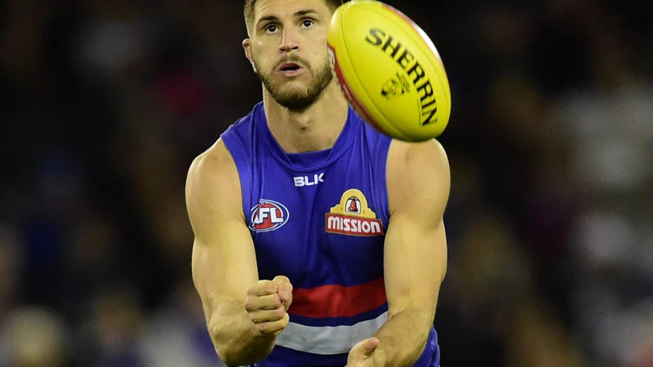 Western Bulldogs player Koby Stevens.