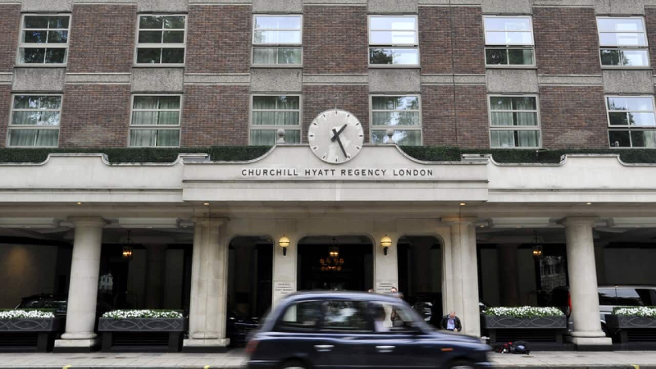 A general view of the Churchill Hyatt Recency Hotel in London