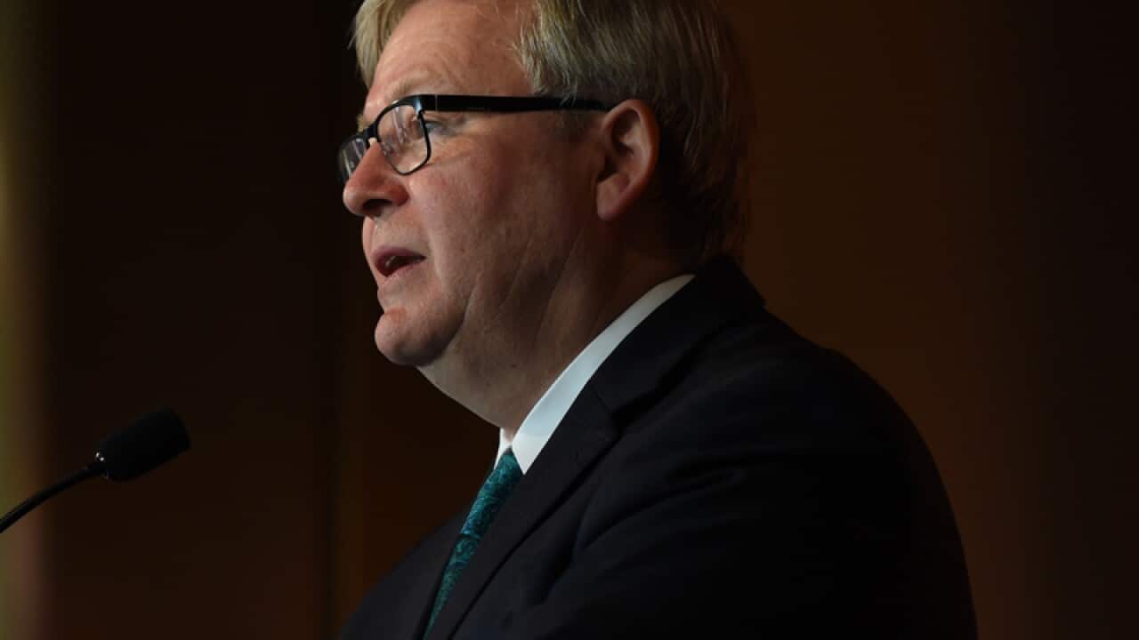 Former prime minister Kevin Rudd