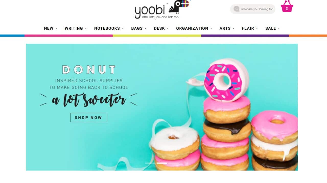 For each product sold, Yoobi donates to a classroom in need.