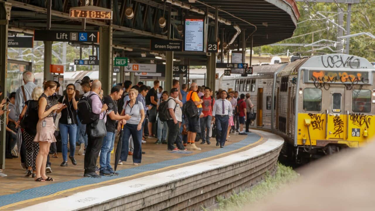 A platform at Sydney's Central Station