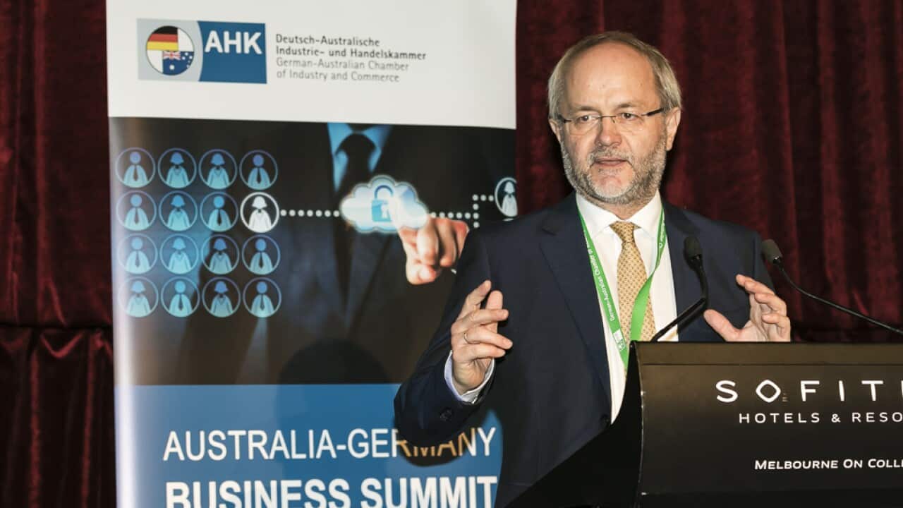 Bundestagsabgeordneter Volkmar Klein beim Gipfel