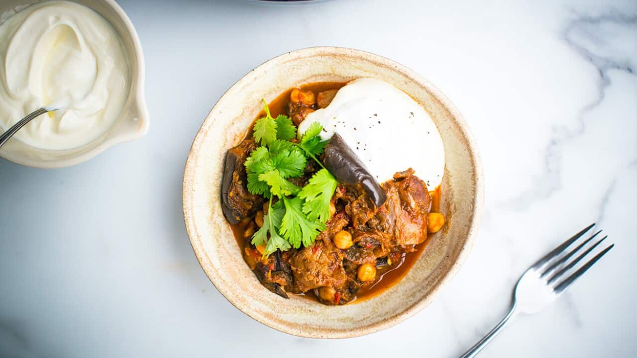 Harissa lamb stew