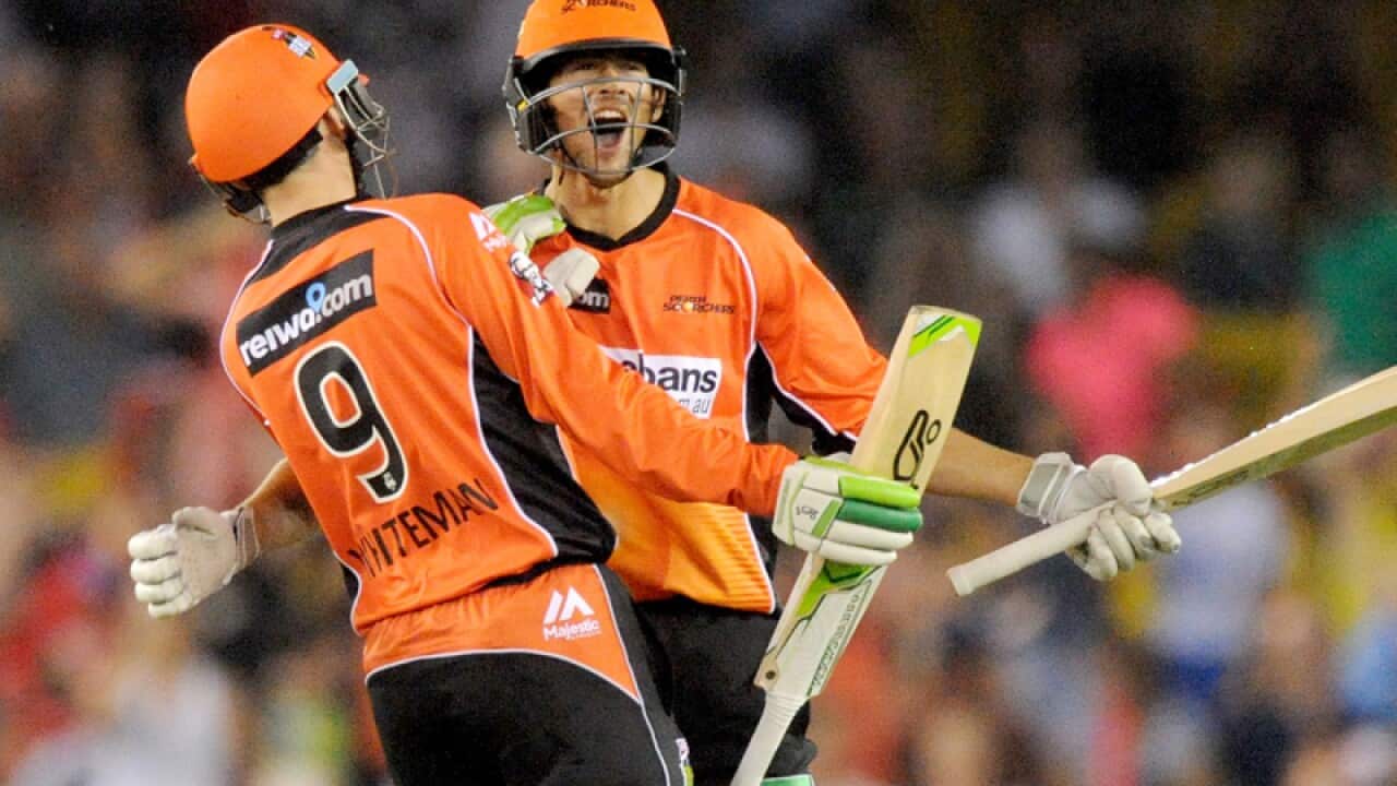 Sam Whiteman (left) and Ashton Agar