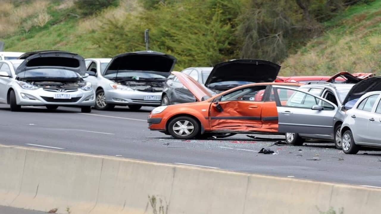 Cars involved in a crash