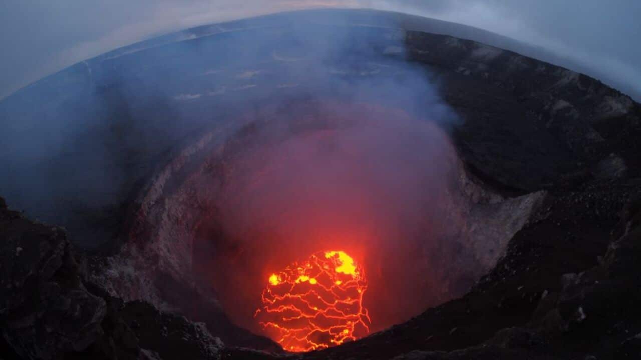 A man has been seriously injured after falling into the caldera, or crater, of Kilauea, one of the most active volcanoes in the world.
