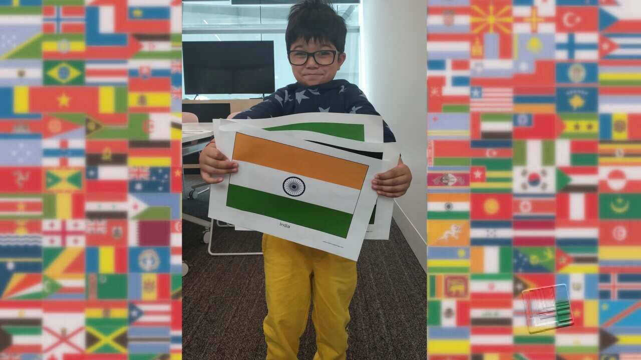 Ayaan Shah at SBS studio in Melbourne