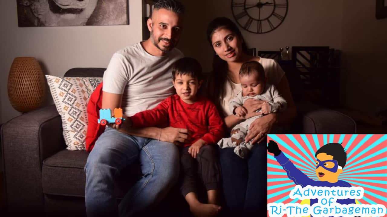 A Sydney-based Indian family has produced an e-book based on their son's fascination with the garbage trucks and collectors.