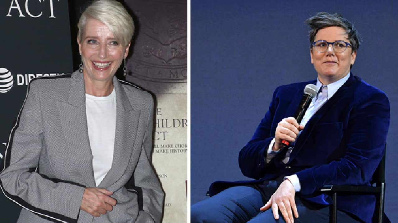 Emma Thompson and Hannah Gadsby.