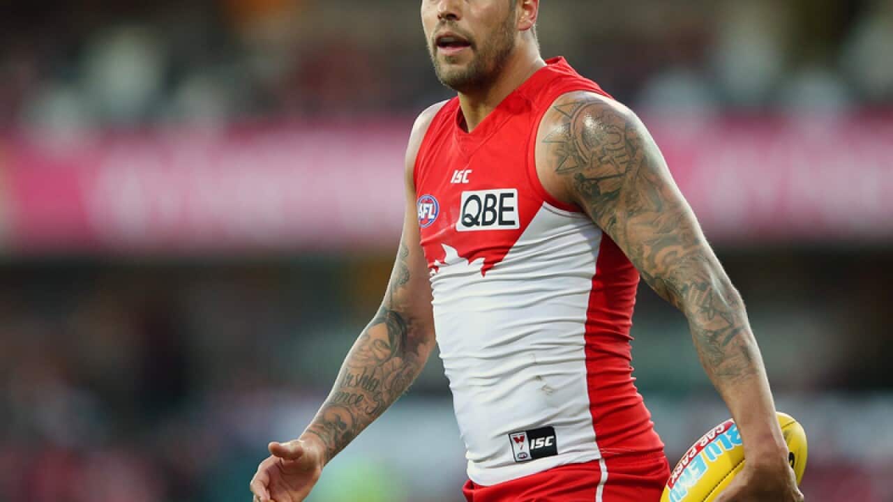 Lance Franklin of the Swans
