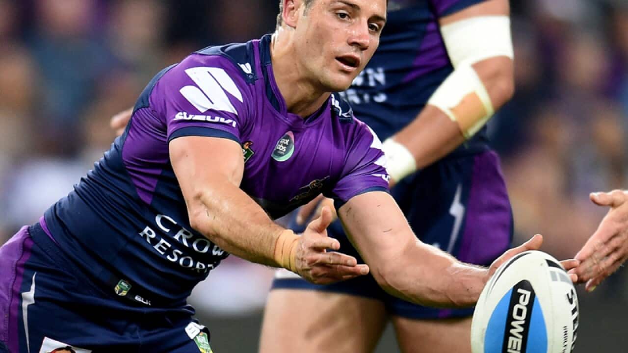 Storm halfback Cooper Cronk.