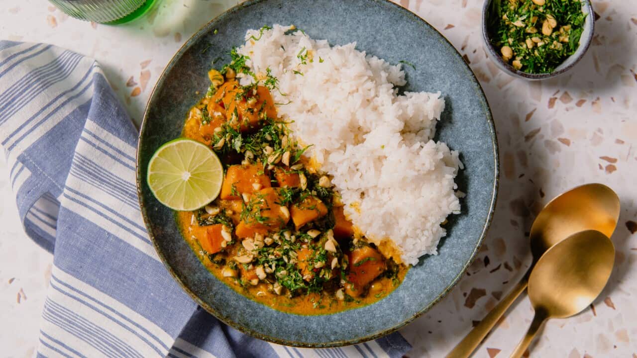 Creamy Thai sweet potato curry
