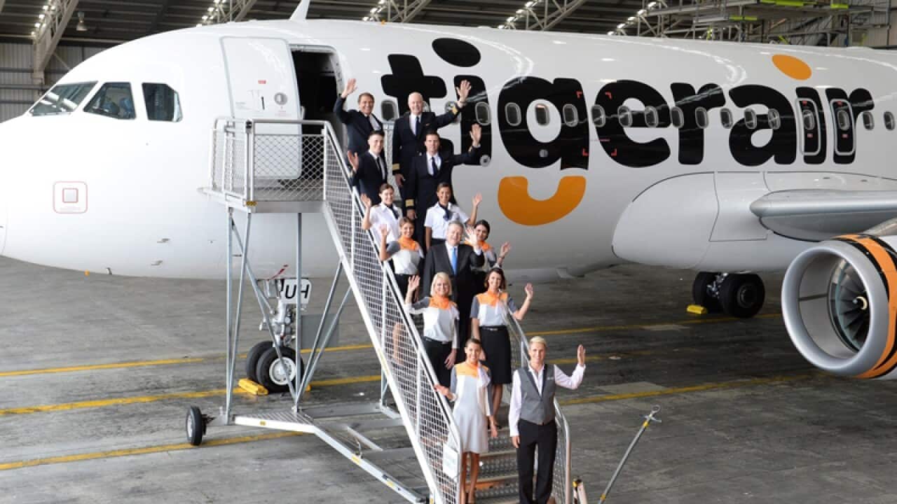 Tigerair's crew and aircraft.
