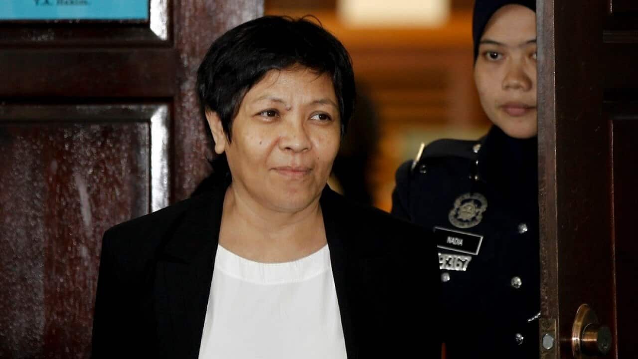 Maria Elvira Pinto Exposto during a court hearing in 2017.