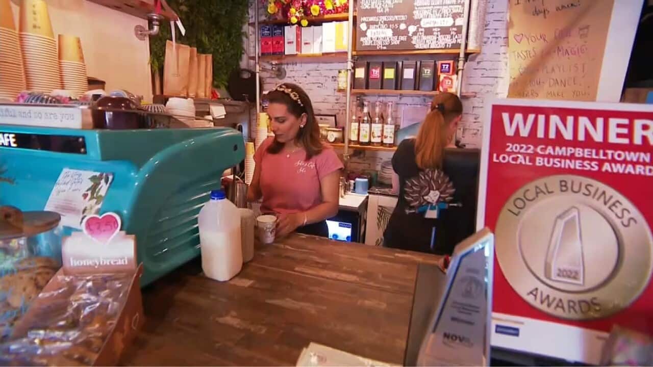 Seta Barberi working in her Campbelltown cafe in Sydney (SBS).jpg
