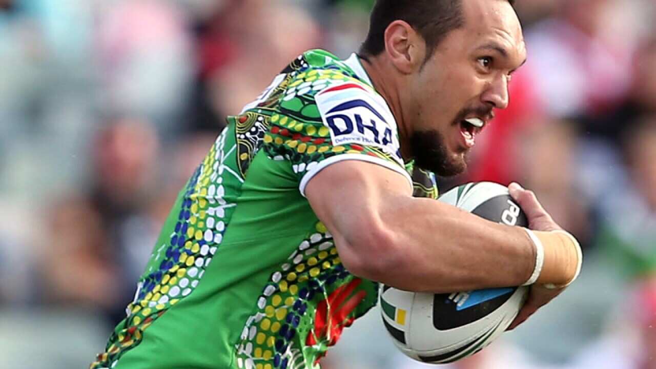 Jordan Rapana of the Canberra Raiders