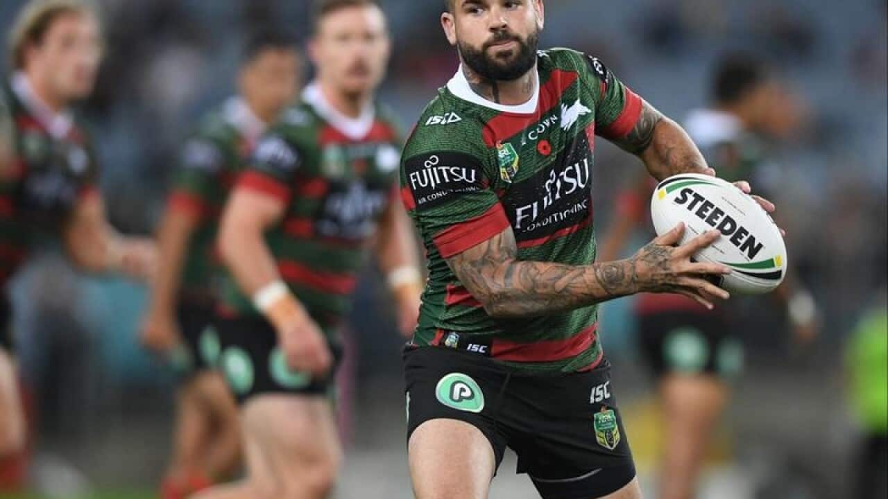 Adam Reynolds of the Rabbitohs in action