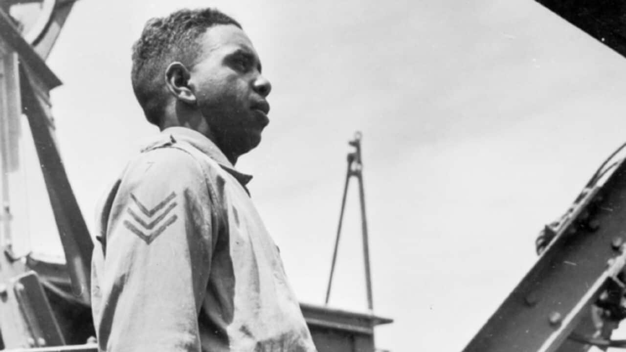 A picture of Reg Saunders (image held by Aust War Memorial).jpg