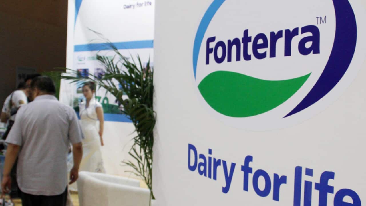 Fonterra signage in Beijing