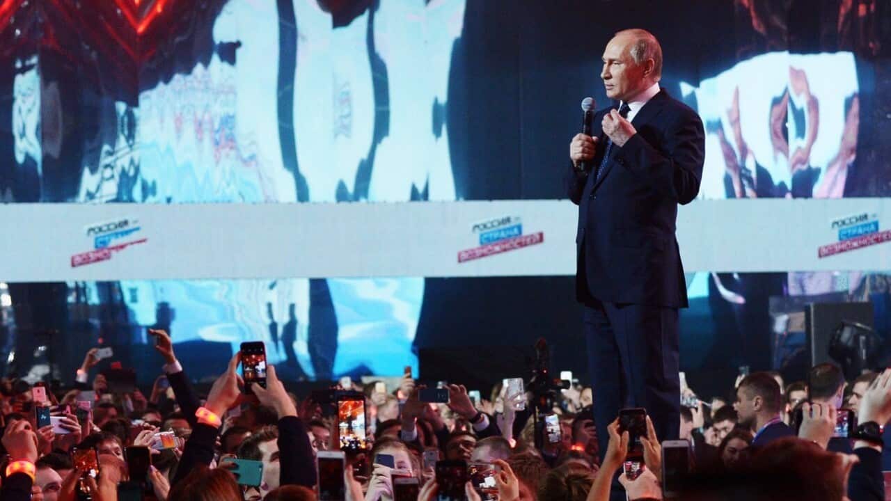 Putin on the campaign trail.