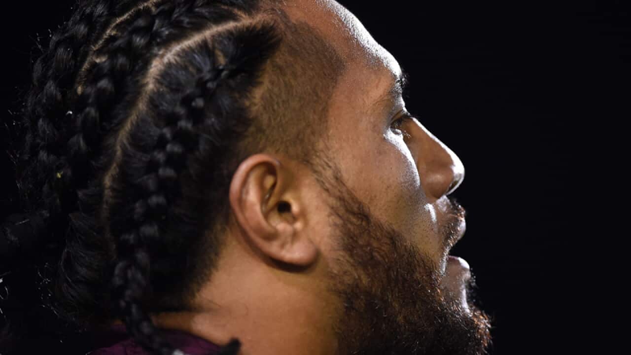 Jorge Taufua of the Sea Eagles