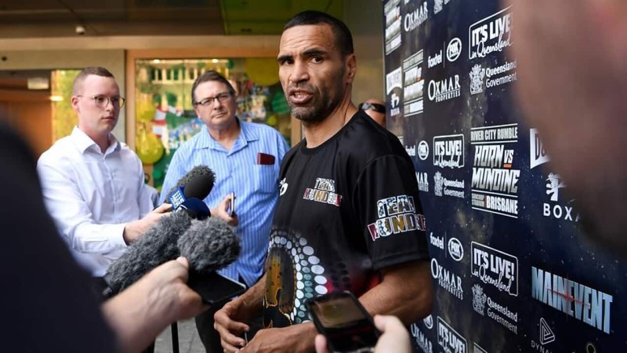 BOXING ANTHONY MUNDINE TRAINING SESSION