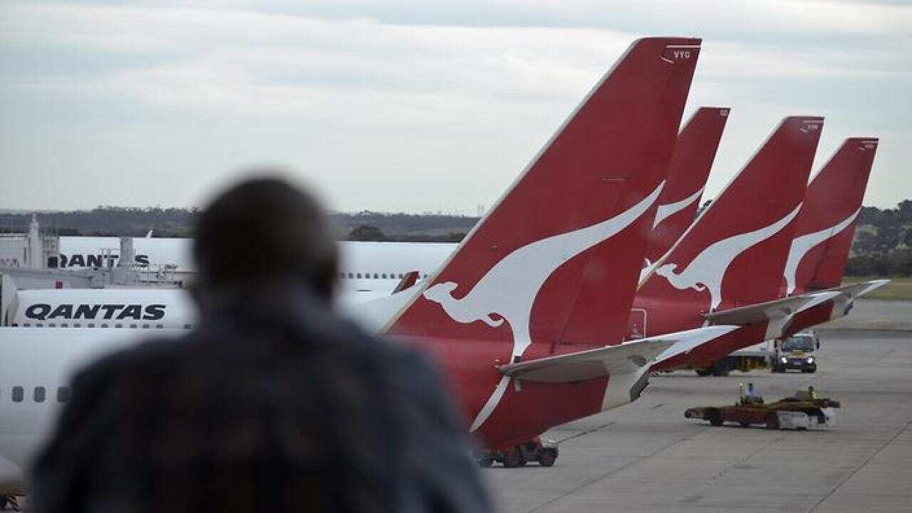 File image of Qantas planes