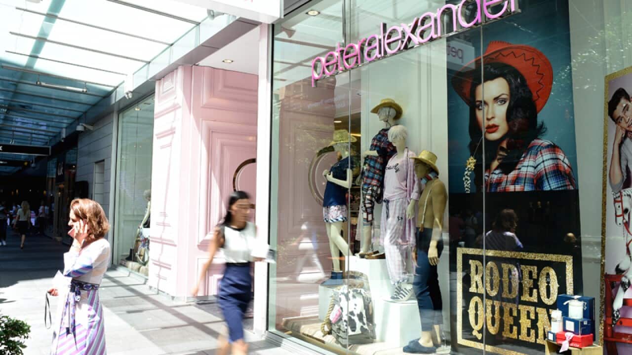 A Peter Alexander store is seen in Sydney
