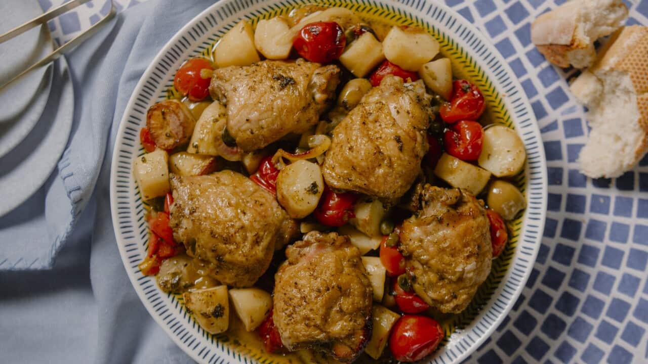 One tray briny chicken