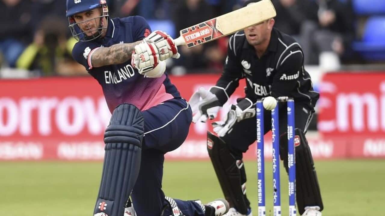 England's Alex Hales.